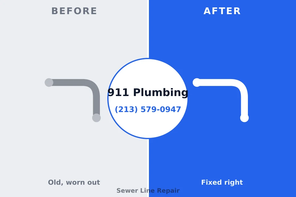 Before and after: plumbing company Gambrills, MD
